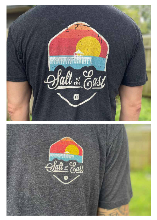 Nectar Salt of the East Graphic Back T Shirt