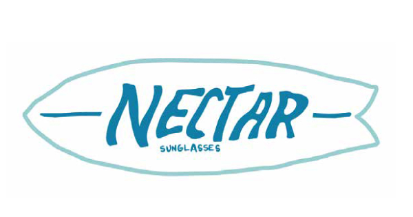 Nectar Sunglasses Surfboard Sticker