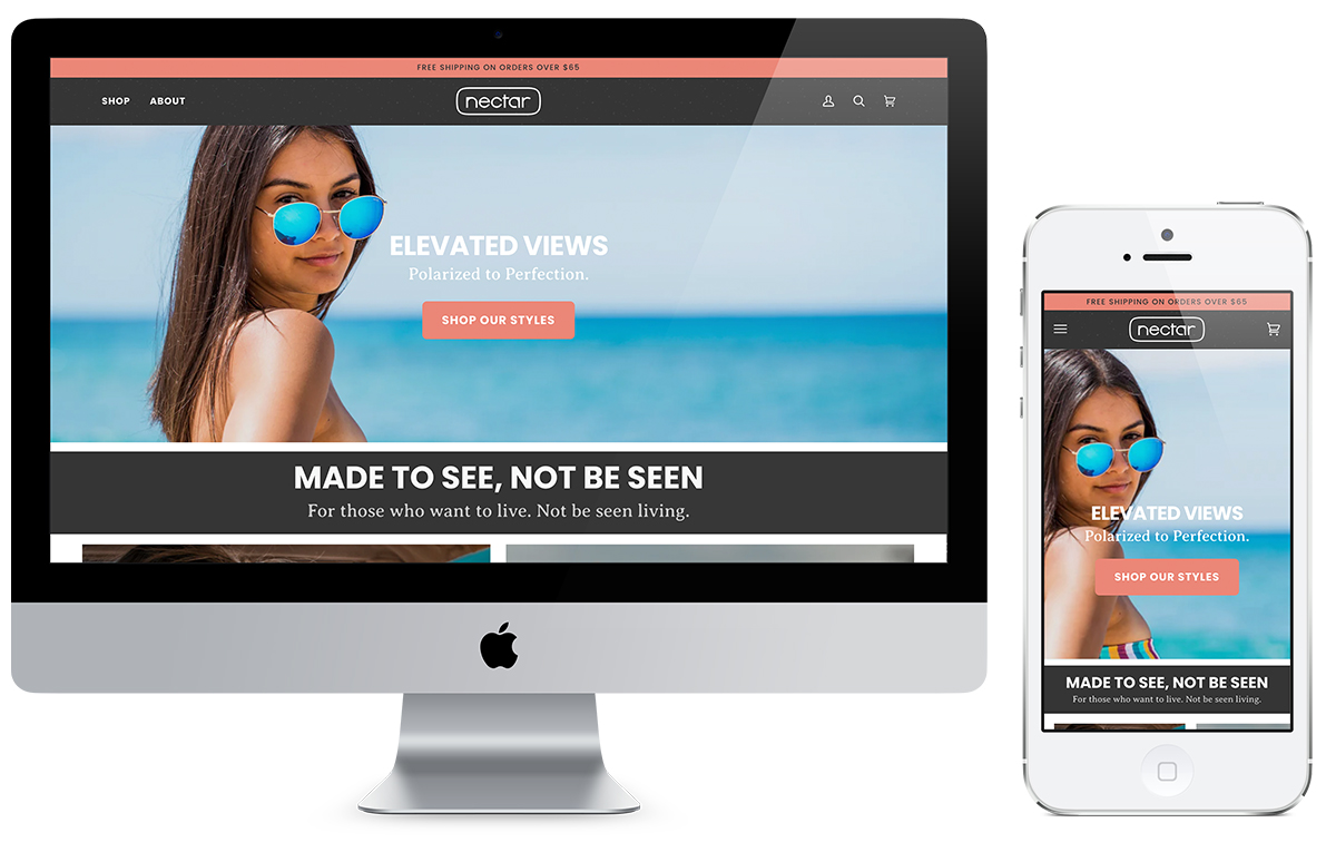 Nectar Sunglasses X Abreeze Digital Marketing Responsive Website Design and Development