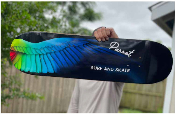 Parrot Skate Deck