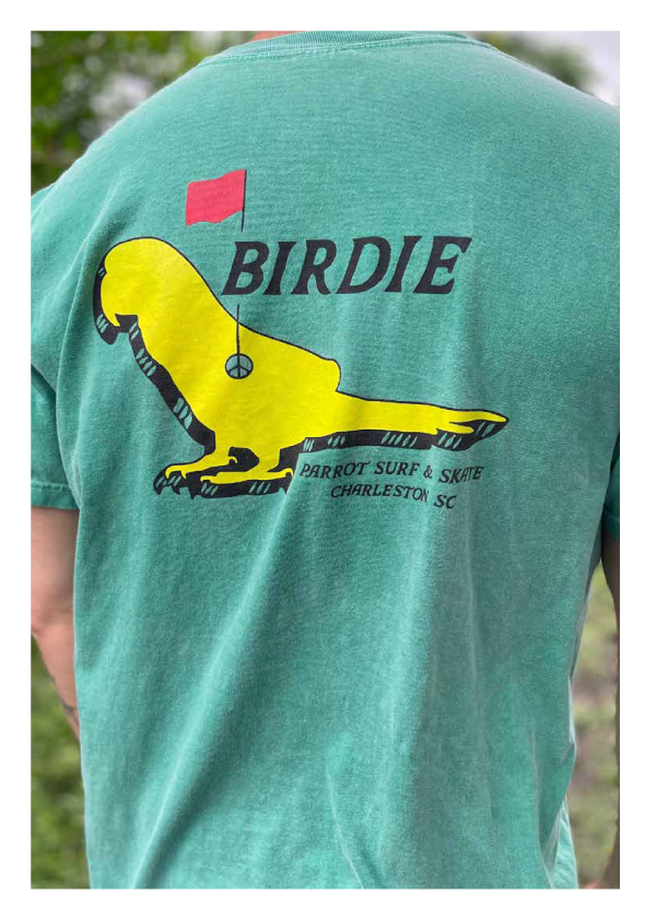 Parrot Birdie T Shirt Back