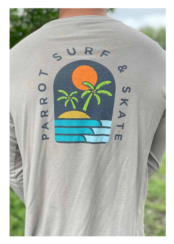 Parrot Island tee Back