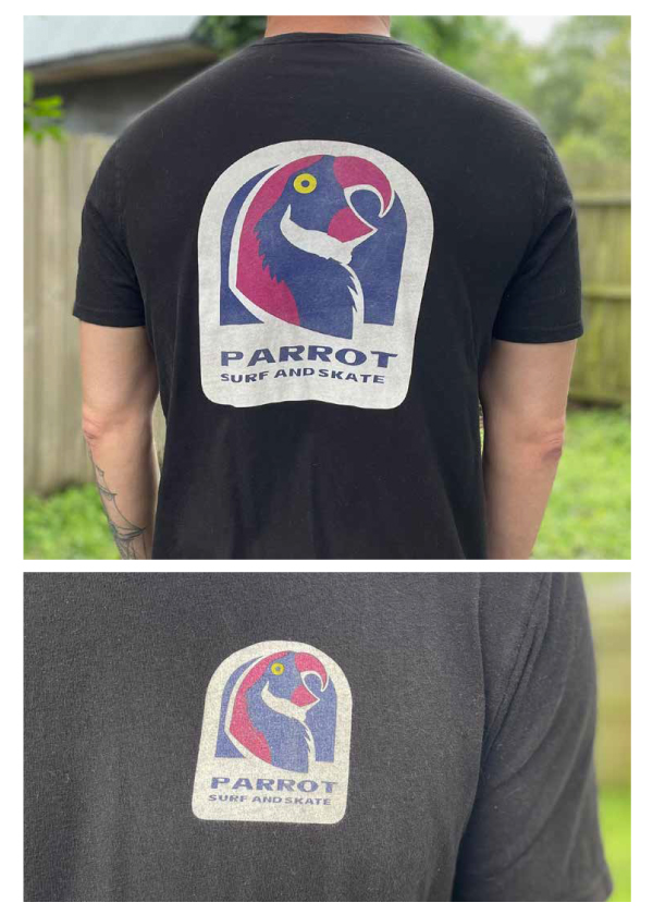 Parrot Taco Hell T Shirt Back
