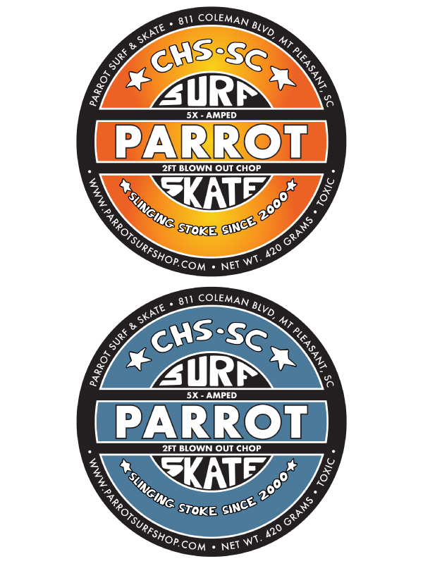 Parrot Surf & Skate Wax Graphic